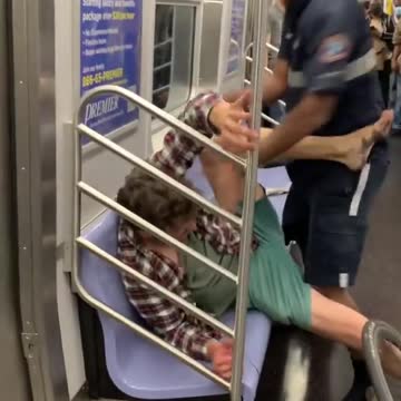 Fight Over bike on train