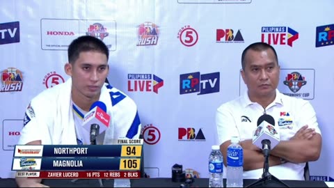 Interview with Best Player Zavier Lucero and Coach Chito Victolero [Sep. 4, 2024]