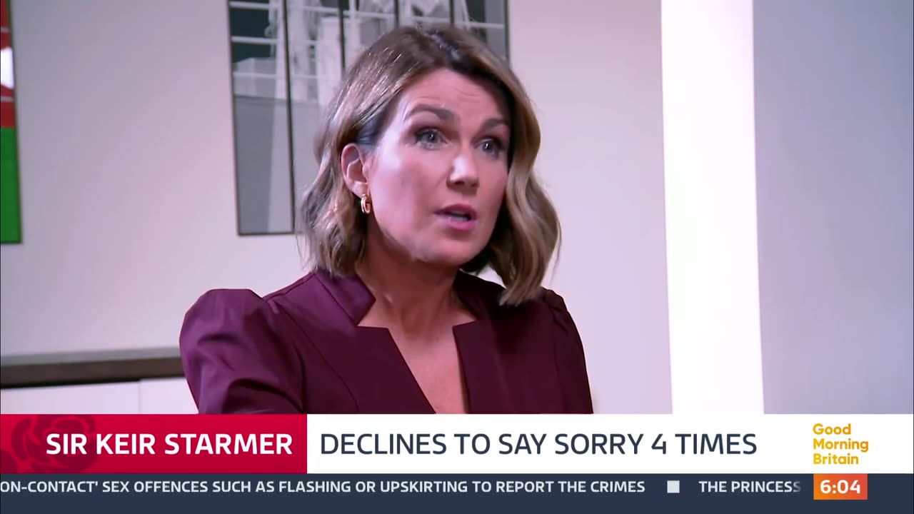 Keir Starmer is asked 4 times to apologise to pensioners, but declines.