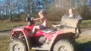 4 Year Old & A 4 Wheeler🦾