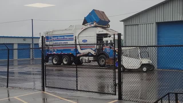 dumpster garbage truck pick up