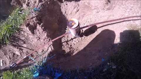 Radio tower ground rod cad welding