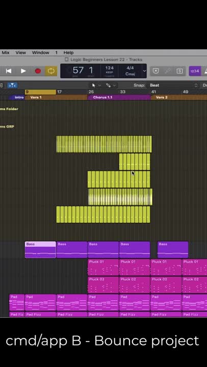 LOGIC PRO Keyboard Shortcuts Pt 3
