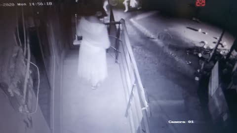Ghost captured by cctv camera
