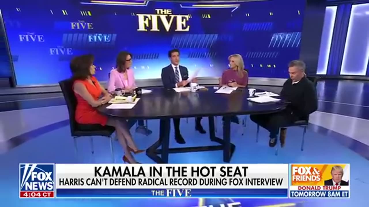 'The Five' reacts to Kamala Harris' Fox News interview