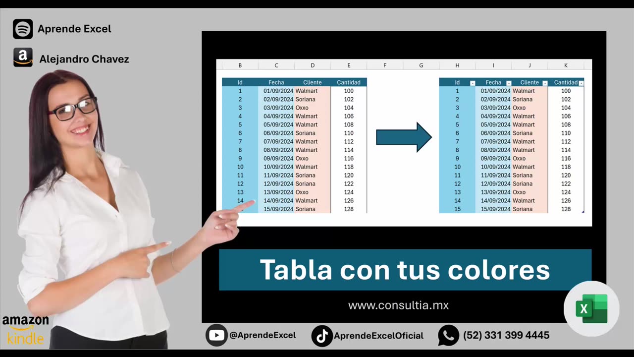 Crea una tabla de Excel conservando tu diseño anterior