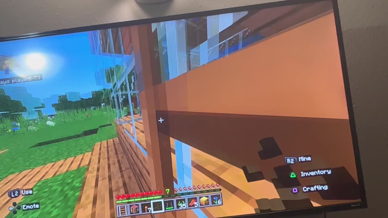 Llama King plays Minecraft. Great camera work