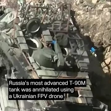 FPV Drone Destroys T-90M Battle Tank: Incredible Footage