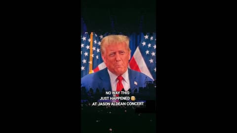 President Trump at a Jason Aldean Concert