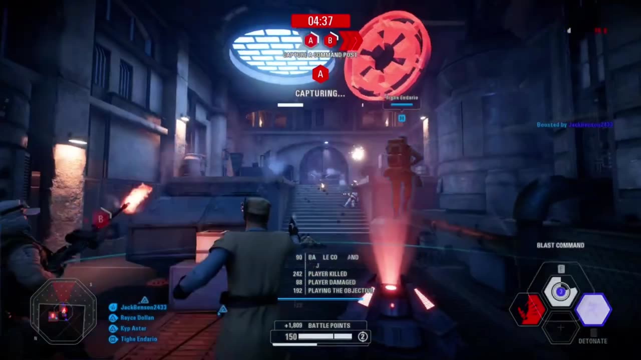 SWBF2: Instant Action Mission (Attack) Rebel Alliance Jabba Palace Gameplay