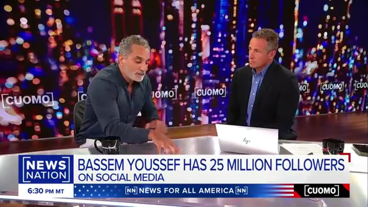 Bassem Youssef challenges mainstream media to report Israeli media facts | Cuomo NewsNation