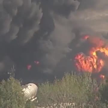 A chemical plant in the town of Shepherd, Texas is on fire.