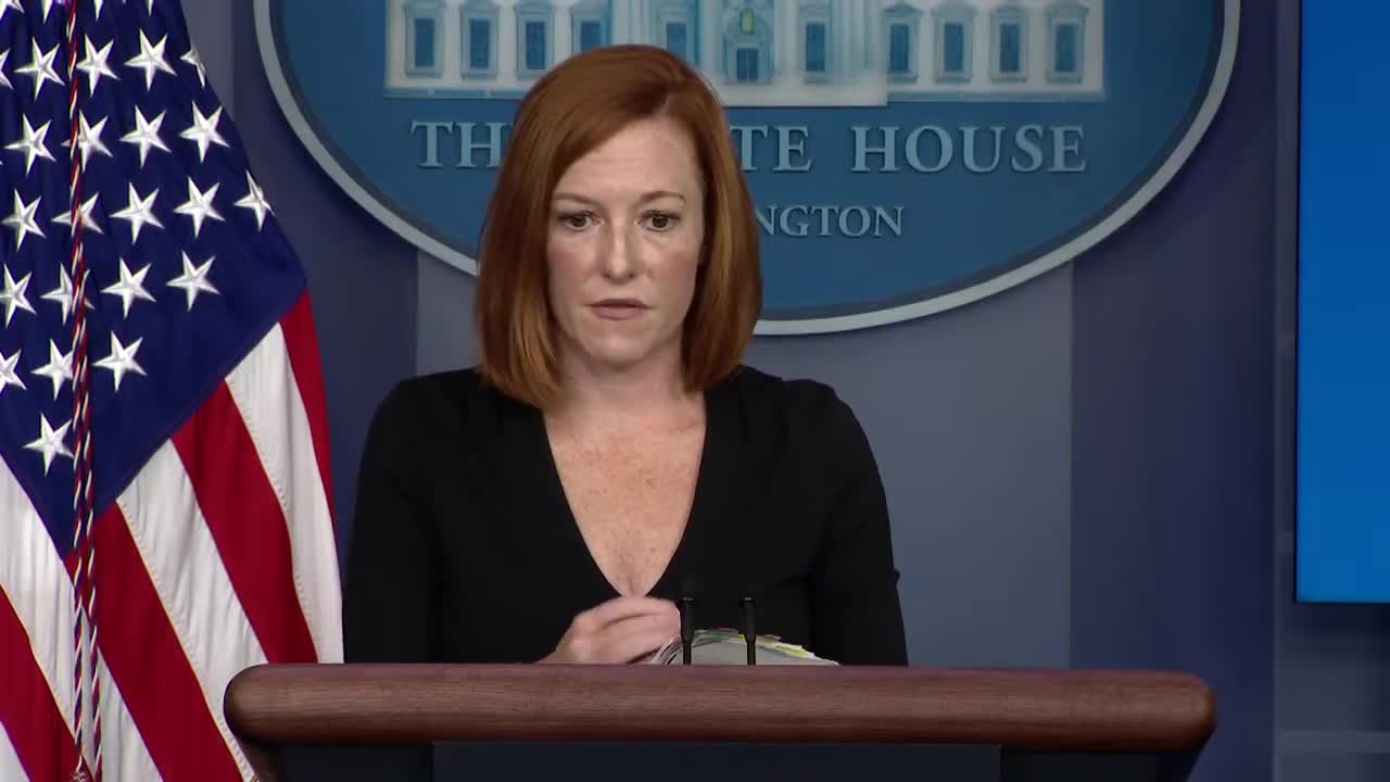 Jen Psaki holds White House press briefing. 8/27/2021