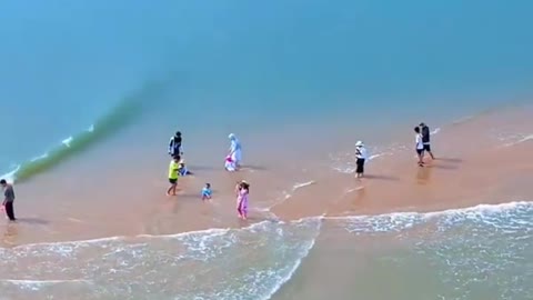 This is fishbone sandbar of dongshan island