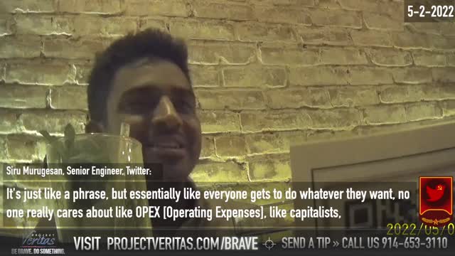 Project Veritas: Twitter Engineer Admits Co "Does Not Believe in Free Speech”