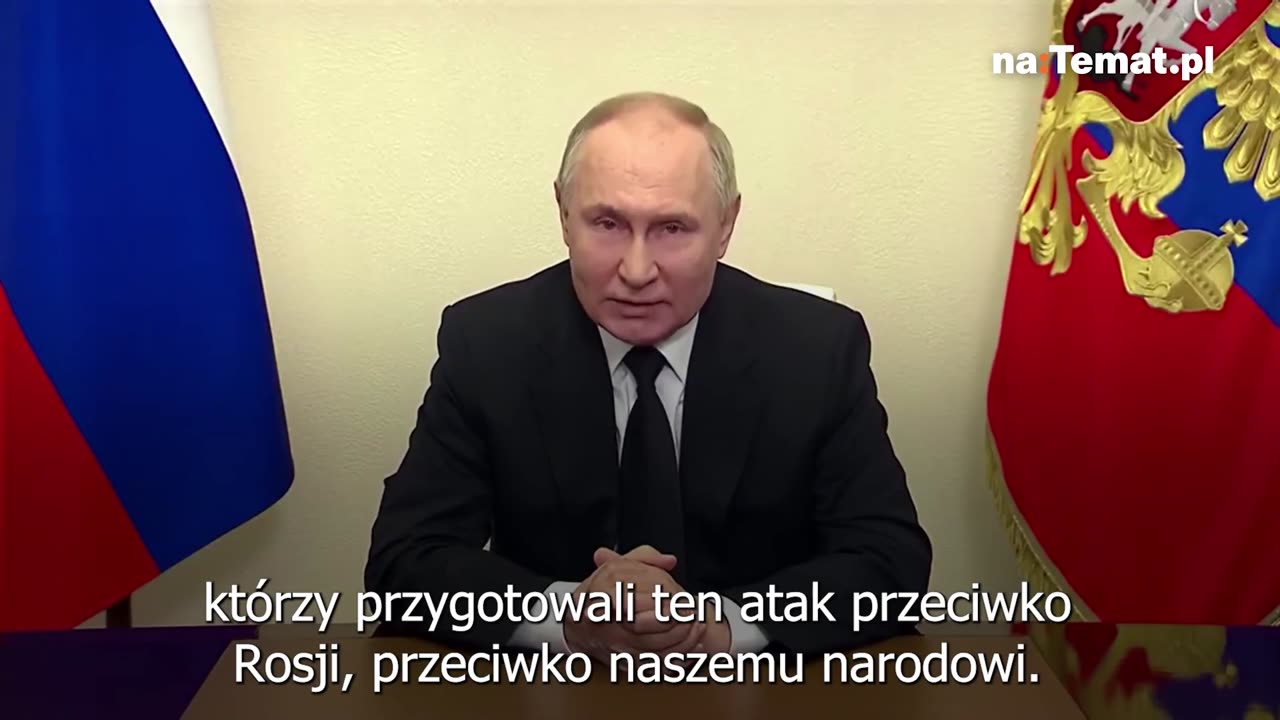 Putin przerywa milczenie po zamachu w Moskwie. "Zidentyfikujemy i ukarzemy każdego"