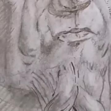 Using White-0ut 2 Highlight a Charc0al-Ink Drawing