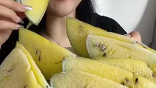 Chinese eating the whole watermelon including it’s skin!