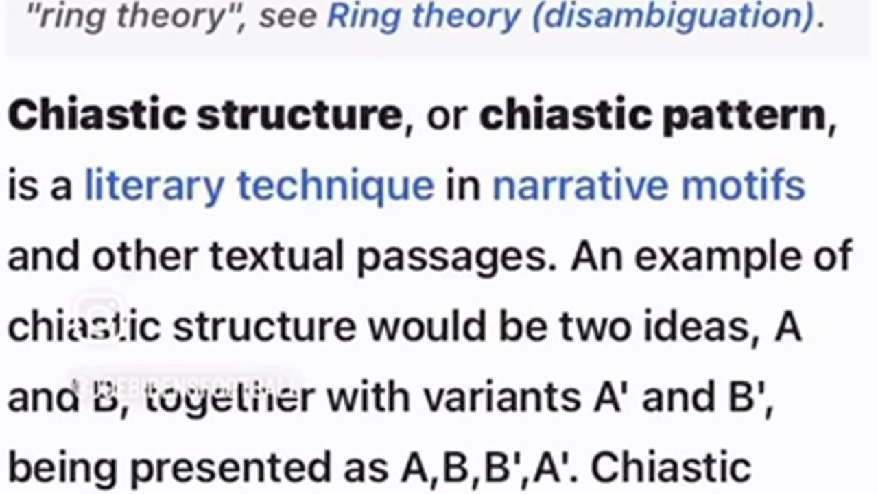 The Chiastic Structure