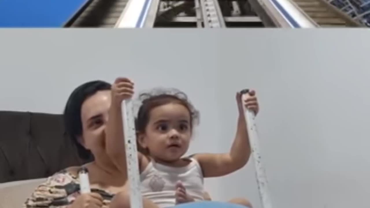 mom,s incredible rollercoaster simulation amazes toddler #rollercoaster #mom