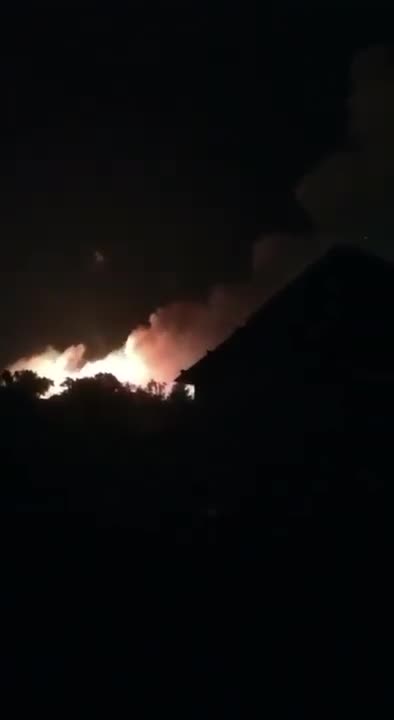 Ukrainian HIMARS Destruction of Russian weapons dump in Brylivka