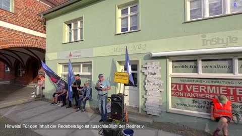 Marktplatz Grimmen - etwas vom schwarzem Kanal 05-08-2024