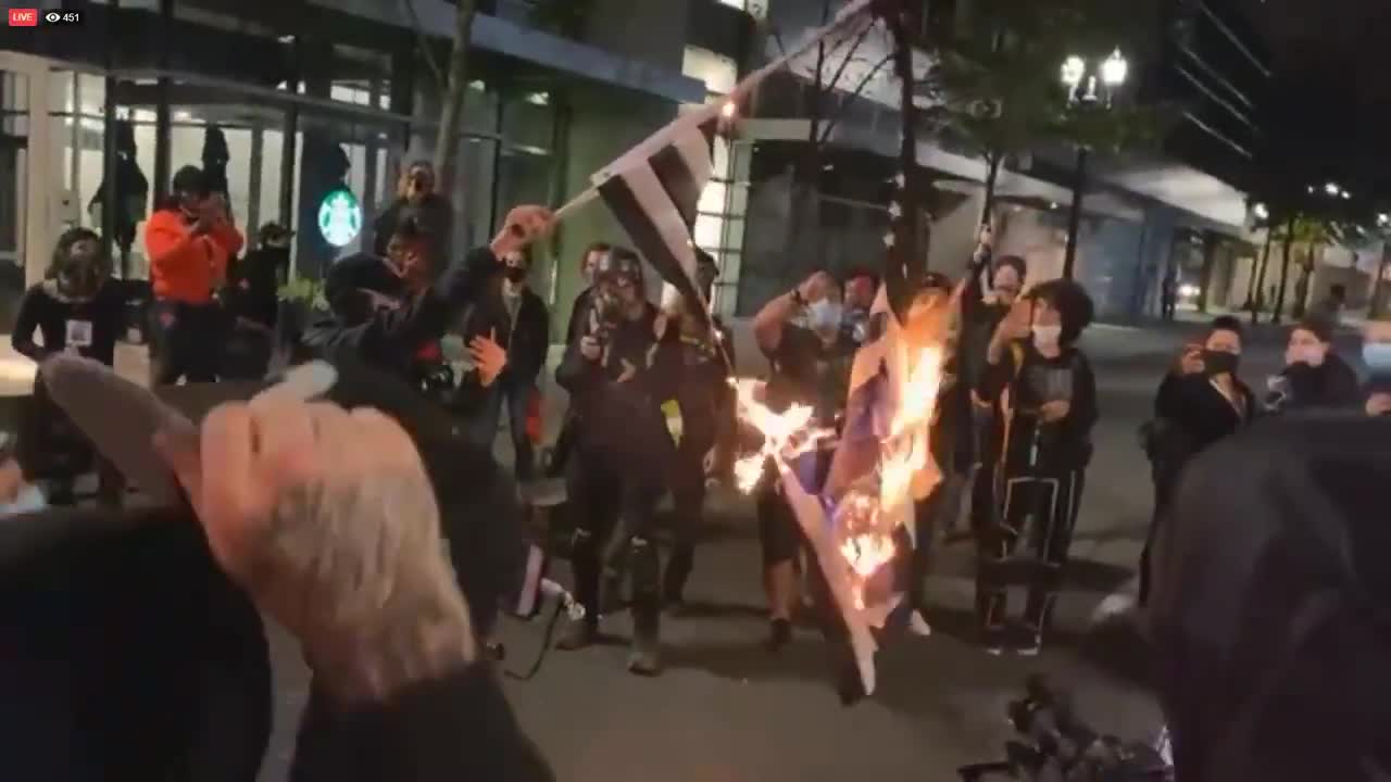 BLM & Antifa Riots 2020 - 2020-09-20-09-59-58-Flag-burning-a-little-bit-ago--Portlandprotests.mp4