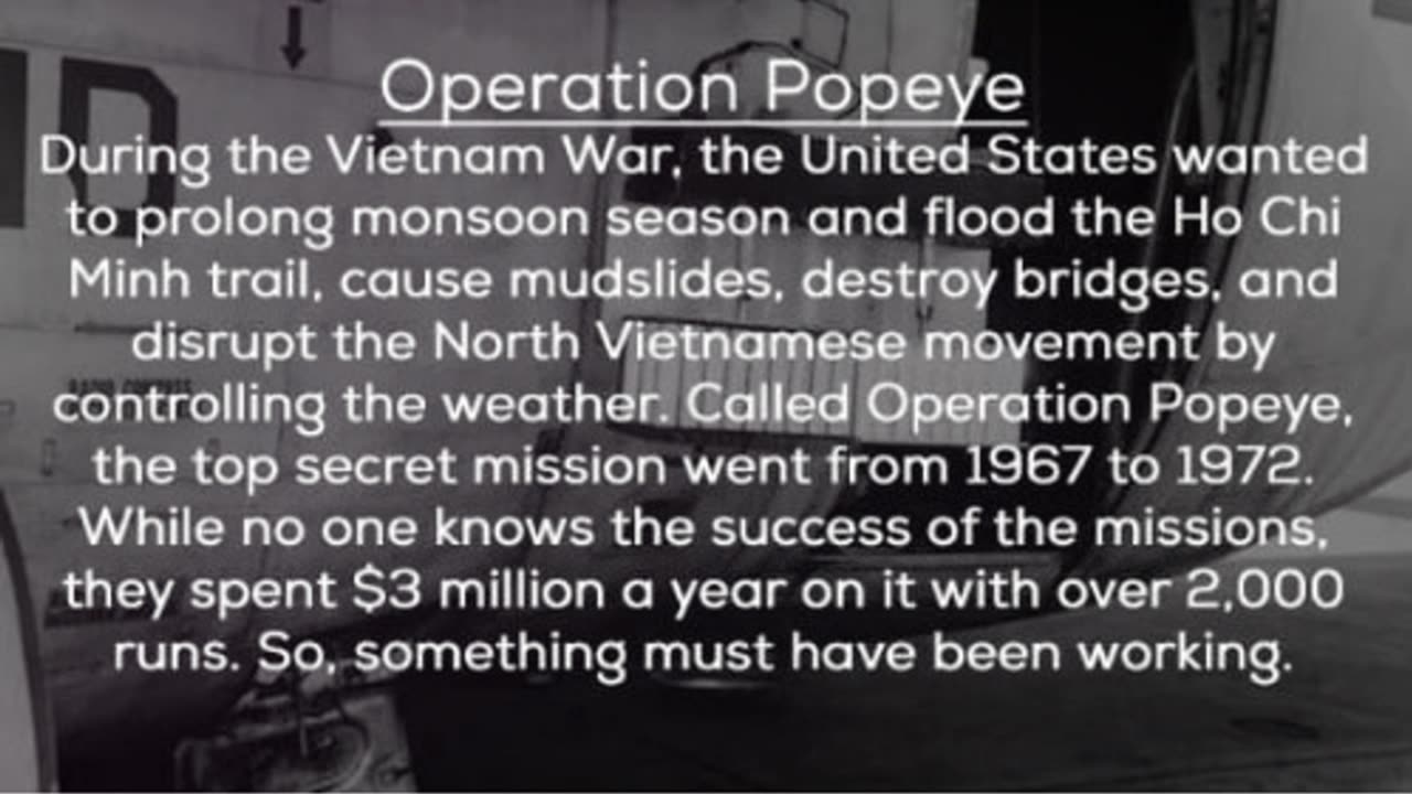 Operation Popeye The Secret Weather War 1967-1972