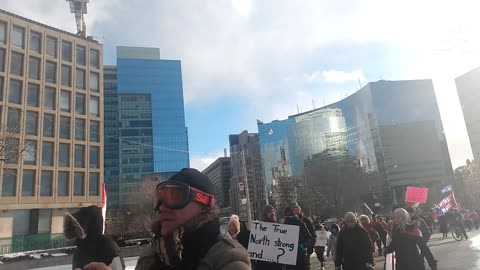 Toronto freedom march footage, February 19, 2022