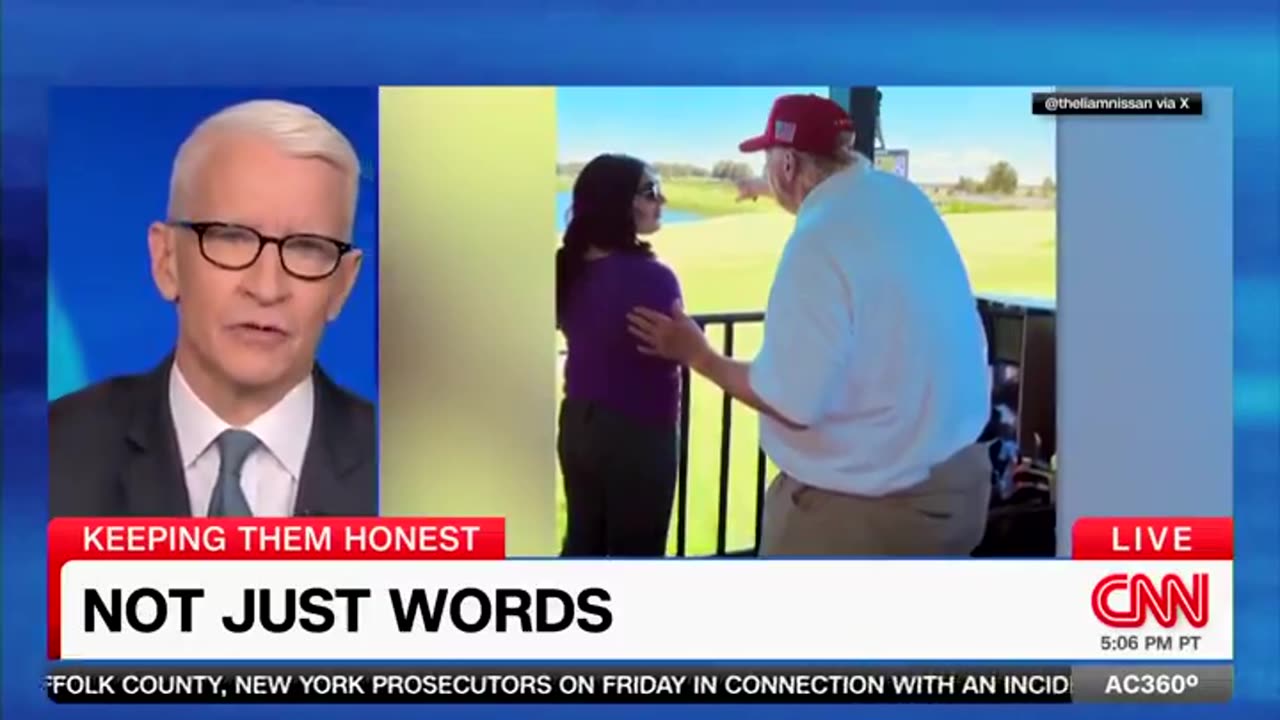 Anderson Cooper Airs AI Edited Photo to Make Trump Look Fat AF