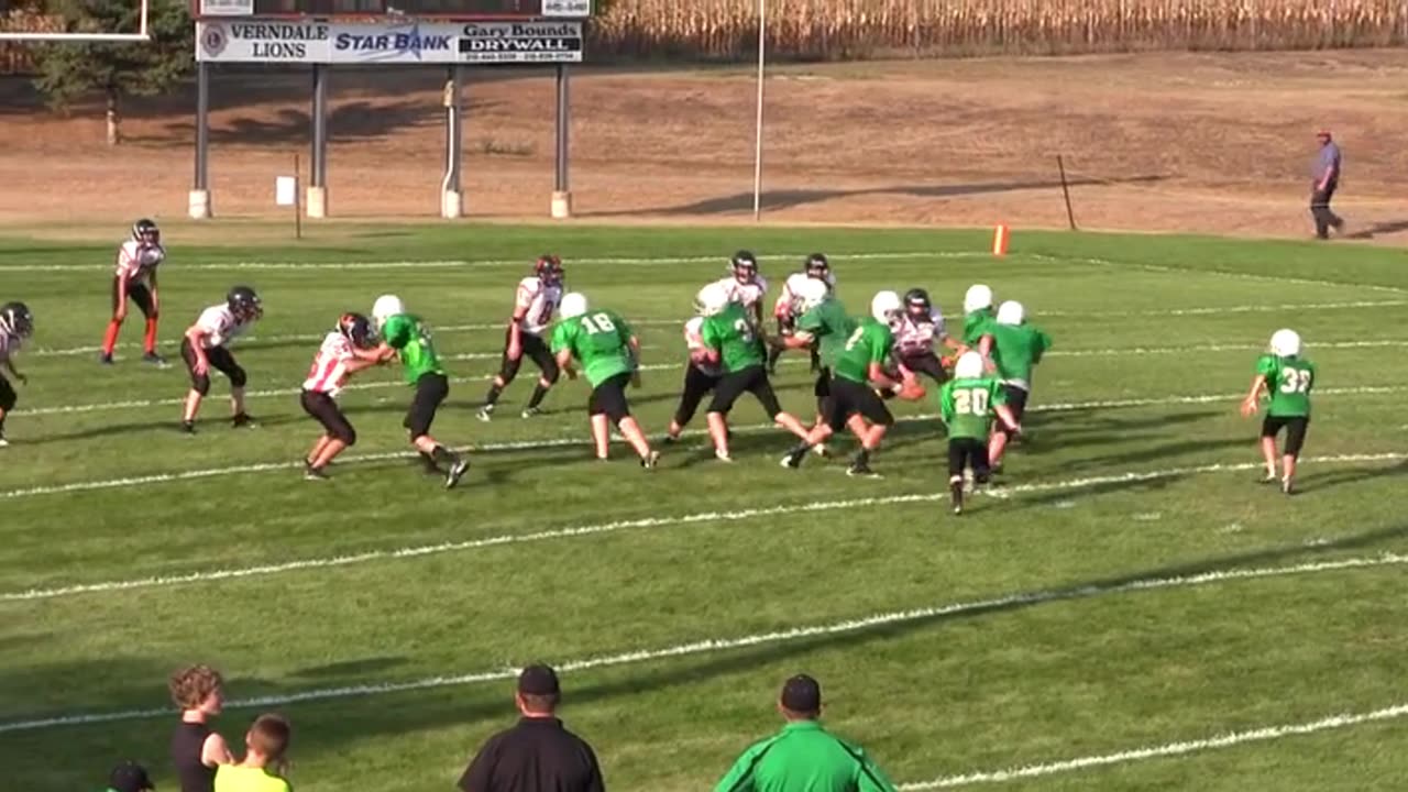 2013 Verndale VS. Underwood JH Football