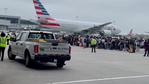 Escalator Fire At JFK Grounds Planes