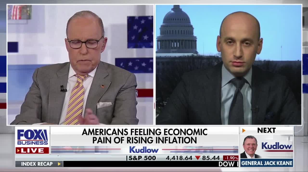 Inflation Crisis: Stephen Miller Joins Kudlow To Discuss