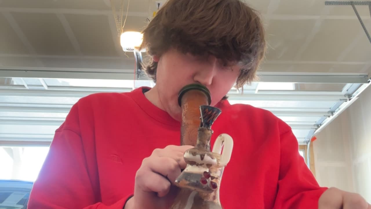 Day 123 pt2 31 degrees and I burn my fingy lighting the bowl lol