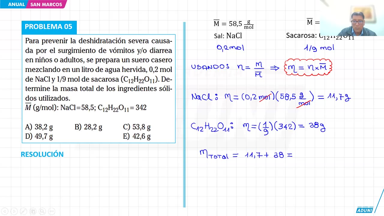 ANUAL ADUNI 2024 | Semana 16 | Química | Psicología