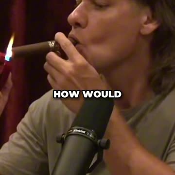 Joe Rogan Teaches Theo Von How To Light a Cigar
