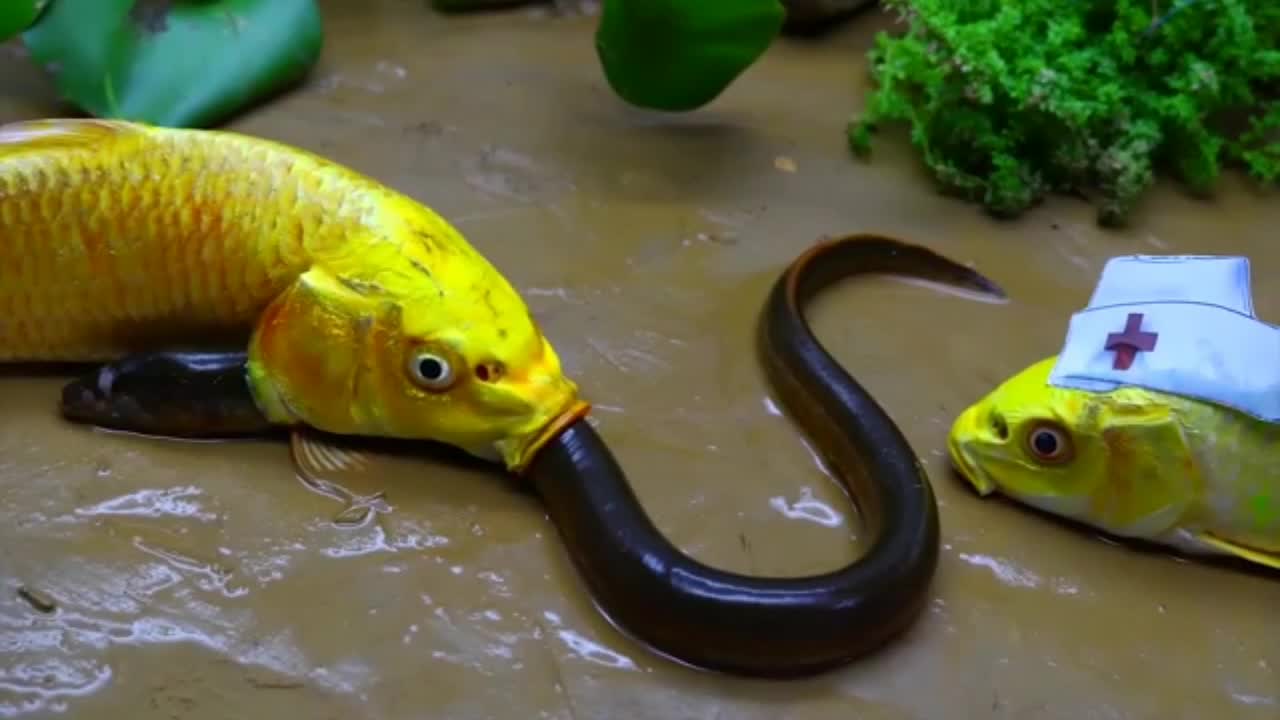 Spotted Fish Funny Experiment Video-Pink Catfish,Electric Eel| Rfin 24 step 1