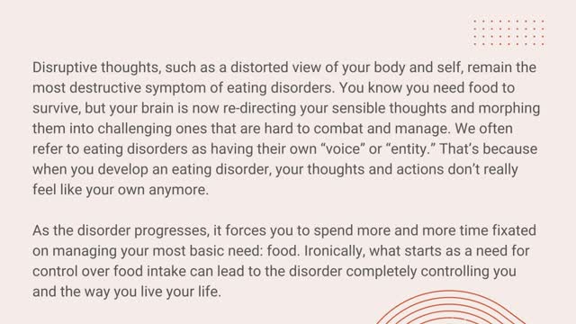 The Link Between Eating Disorders and Control