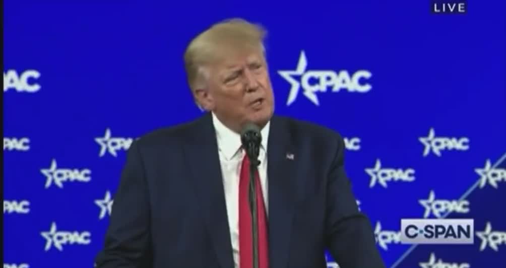 Trump at CPAC telling story about meeting with the head of the Taliban 😂
