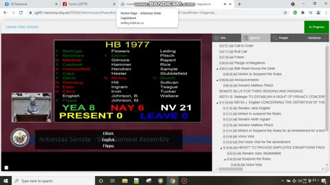 Medical Freedom Bill HB1977. vote passes, but emergency clause fails. 90 days before jobs failed