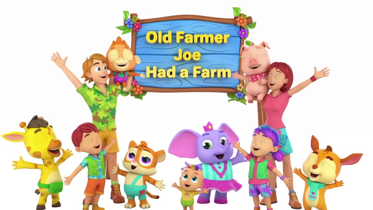 Old Farmer Joe Had A Farm | Joe's Farm Sry Rhymes and Baby Songs with Zoobees