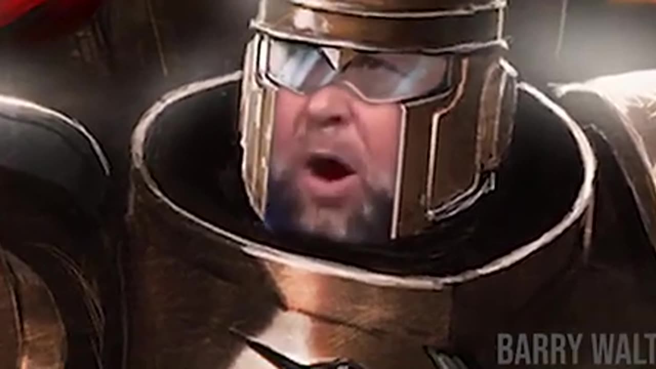 Alex Jones , Human Supremacy Speech as Thunder warrior primarch , Horus Heresy