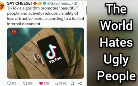 TikTok Promotes Attractive Content Creators While Shadow Censoring Ugly Ones