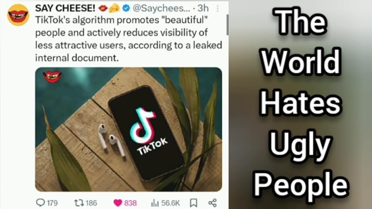 TikTok Promotes Attractive Content Creators While Shadow Censoring Ugly Ones