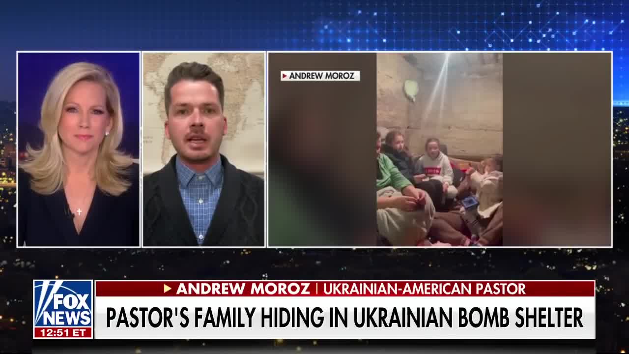 Ukrainian-American pastor's family hiding in Ukrainian bomb shelter