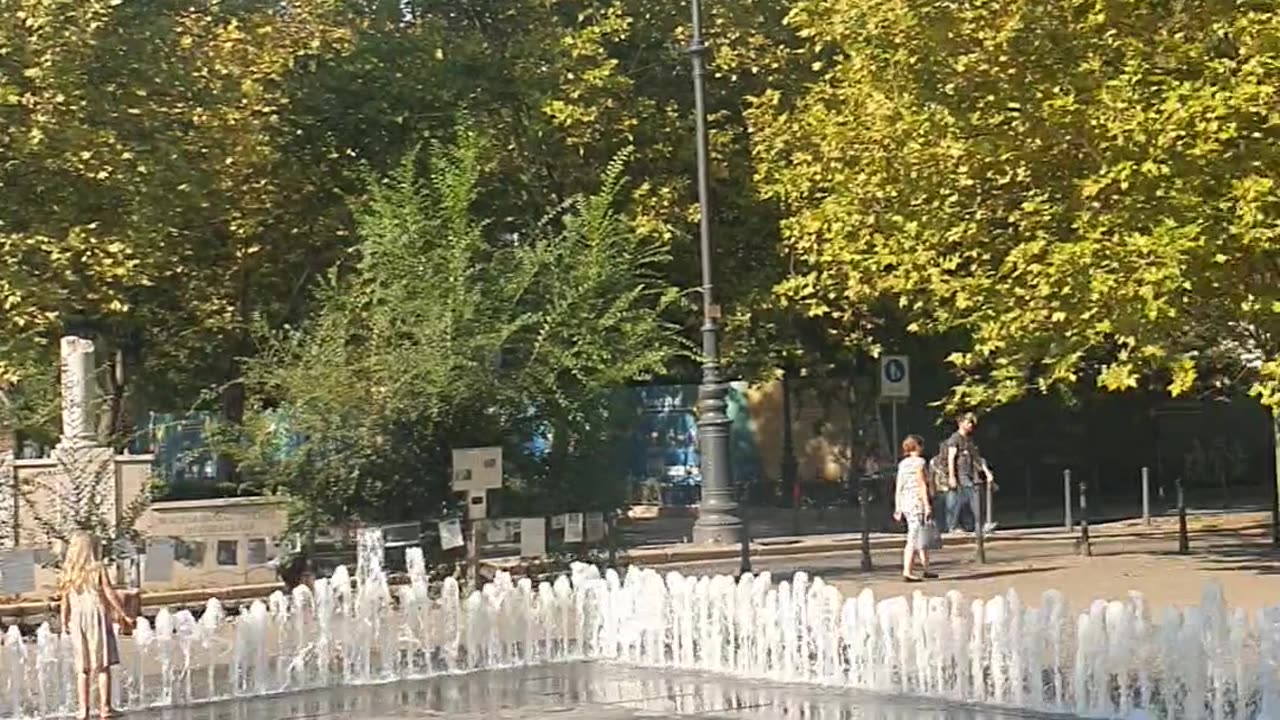 Budapesta fountain near the Presidencial palace