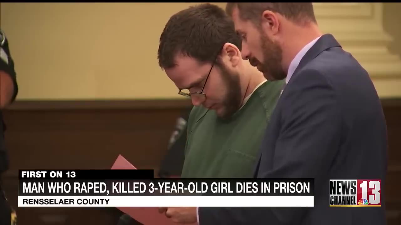 Man who raped and killed 3-year-old girl dies in prison.