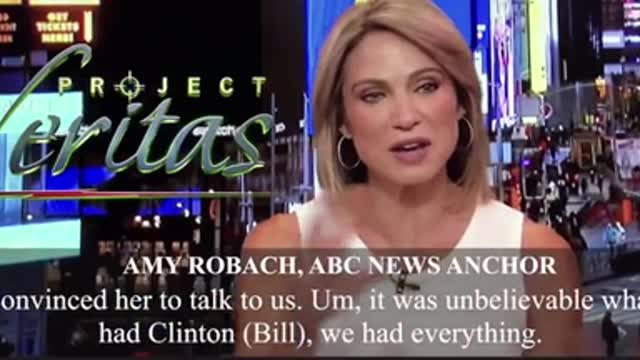 ABC Anchor Amy Robach talks about how ABC squashed the Epstein.