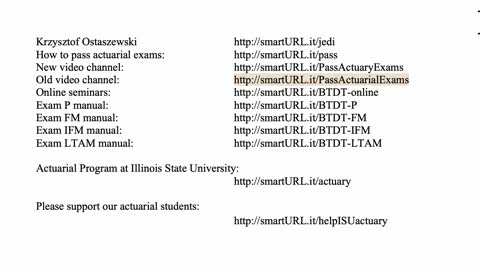 Exam IFM exercise for March 30, 2021