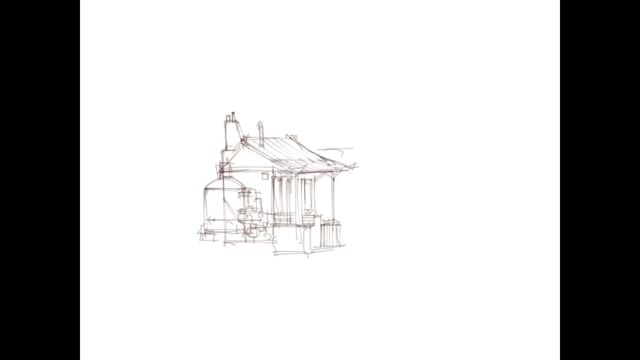 PS scene painting line draft to coloring is too detailed!